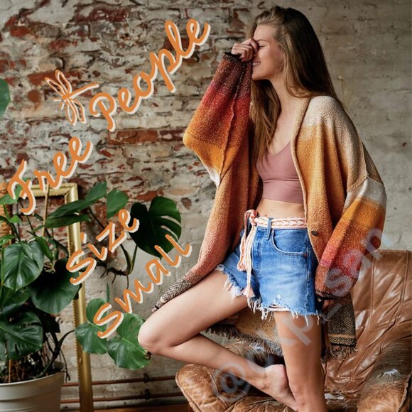 Free People Sunset Park Cardi Size S - Picture 1 of 13
